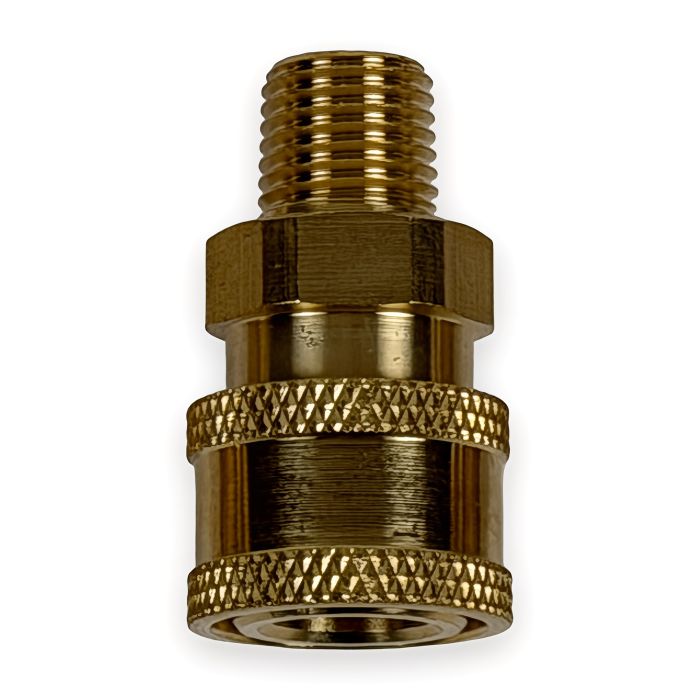 Quick Coupler Socket - 1/4" MPT, Brass (5000 PSI)