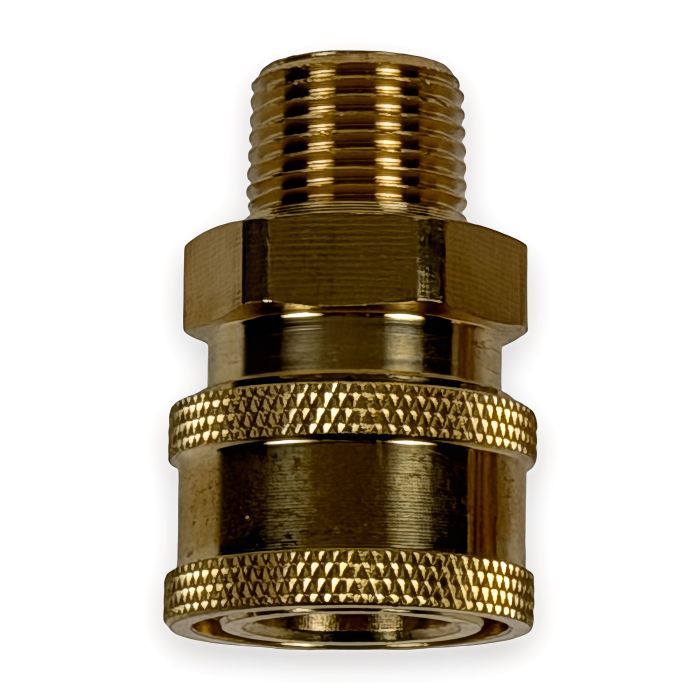 Quick Coupler Socket - 3/8" MPT, Brass (5000 PSI)