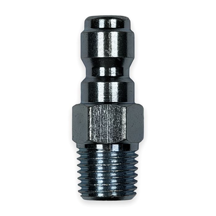 Quick Coupler Plug - 1/4" MPT, Hardened Steel (5000 PSI)