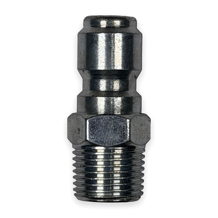 Quick Coupler Plug - 3/8" MPT, Hardened Steel (5000 PSI)