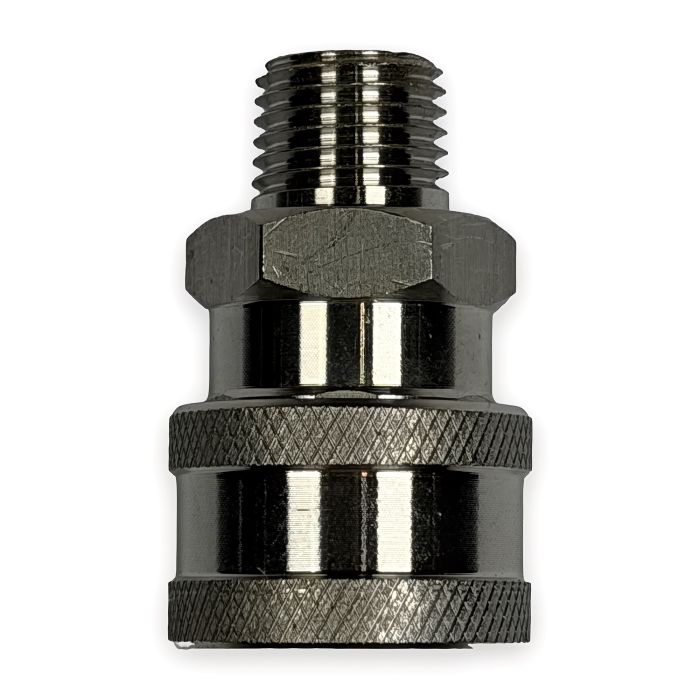 Quick Coupler Socket - 1/4" MPT, Stainless Steel (5000 PSI)