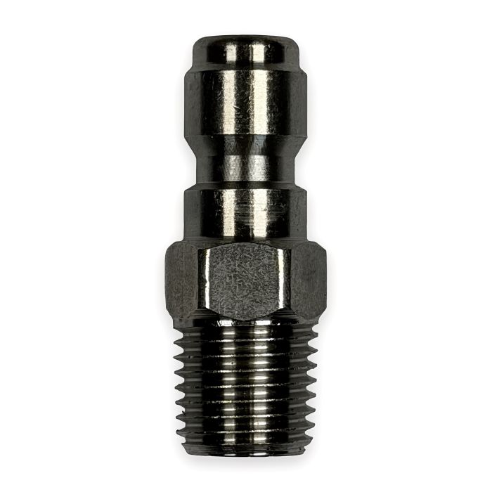 Quick Coupler Plug - 1/4" MPT, Stainless Steel (5000 PSI)