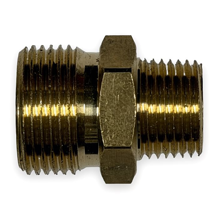 M22 Male Plug - 3/8" MPT, Brass (4000 PSI)