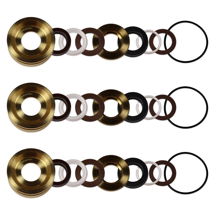 Hawk H90 Replacement - Complete Seal Packing Kit with Brass (18mm, 3-Pack)
