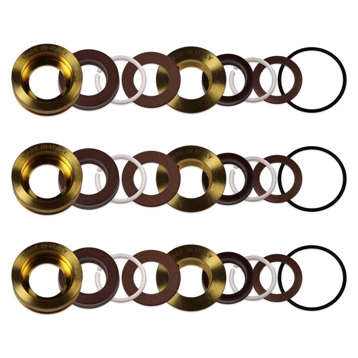 8.758-085.0 Replacement - Complete U-Seal Packing Kit with Brass (18mm, 3-Pack)