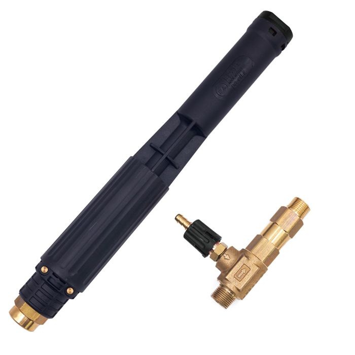 PA Foamer Nozzle & Injector Set, 2.6 GPM, 2900 PSI, Long Handle, Black