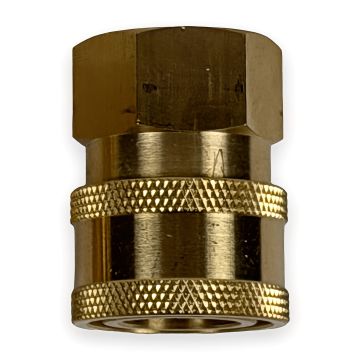 Quick Coupler Socket - 3/8" FPT, Brass (5000 PSI)