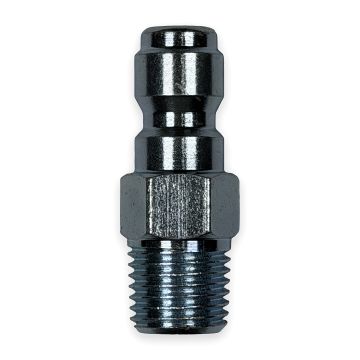 Quick Coupler Plug - 1/4" MPT, Hardened Steel (5000 PSI)