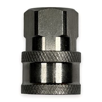 Quick Coupler Socket - 1/4" FPT, Stainless Steel (5000 PSI)