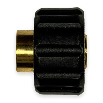 Quick Coupler Socket - 3/8" QC x M22 Male, Steel (4000 PSI)