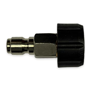 Quick Coupler Plug - 3/8" QC x M22 Female, Steel (4000 PSI)