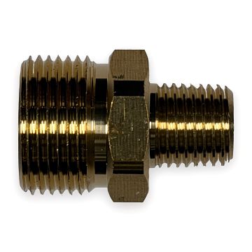 M22 Male Plug - 1/4" MPT, Brass (4000 PSI)