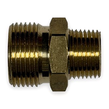 M22 Male Plug - 3/8" MPT, Brass (4000 PSI)