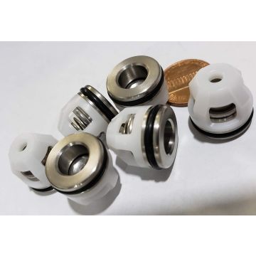 AR Annovi Reverberi Replacement Valve Kit 6 Pack, AR2186, Black