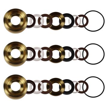 Hawk H90 Replacement - Complete Seal Packing Kit with Brass (18mm, 3-Pack)