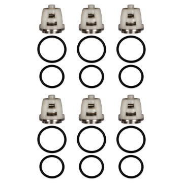 8.754-859.0 / Hawk 1.905-617.0 replacement valve kit – 6 valve assemblies with 12 O-rings